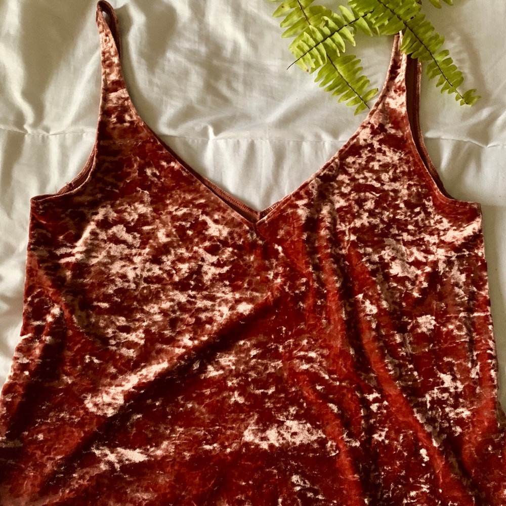Suede tank top